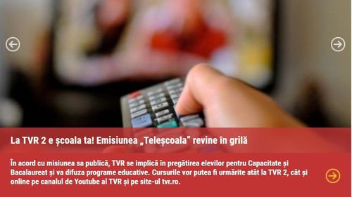 Peste 36% din lecțiile de la Teleșcoala, pentru elevii de clasa a XII-a, nu sunt în programa pentru Bacalaureat 2020