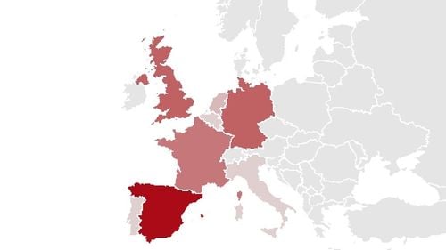 HARTA cazurilor de variola maimuței confirmate în Europa: Pragul de 20.000 de infectări aproape a fost atins / Peste 500 de pacienți au fost internați, iar doi au murit / Țările cu cele mai mari focare