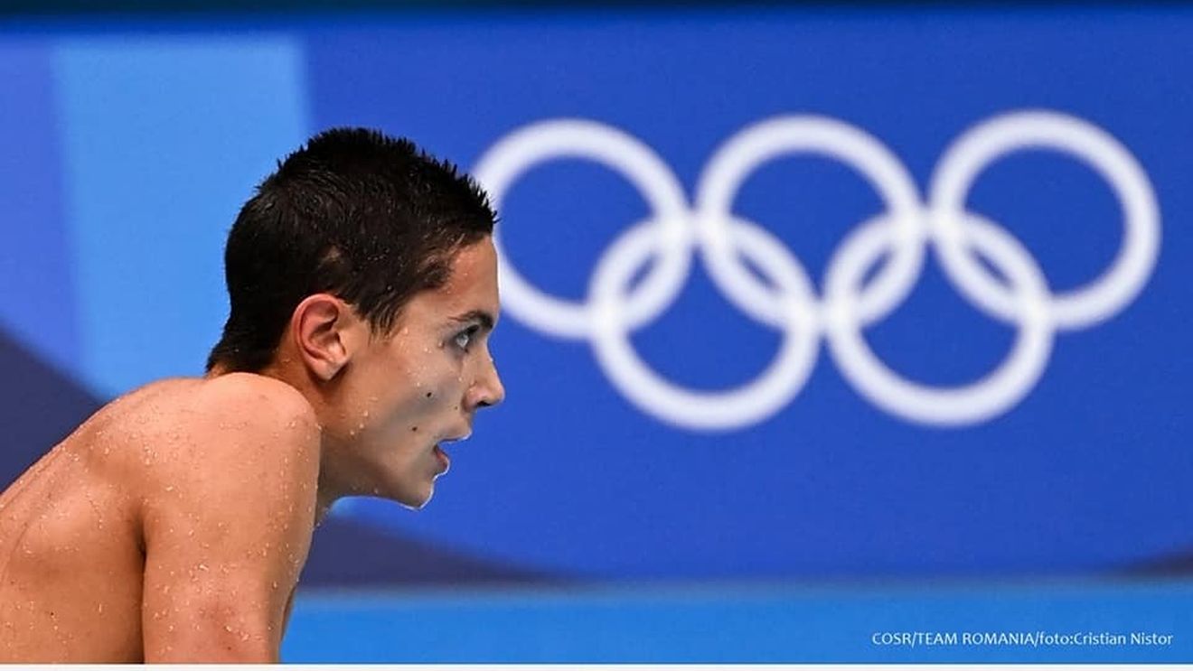 Jocurile Olimpice: David Popovici, calificat în finala probei de 100 m liber cu al cincilea timp