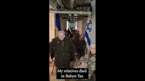 „Putin, îmi doresc să mori. Lasă-ne, lasă-ne, ticălosule. Nu vrem să te vedem! Nu vrem să te auzim! Vrem pace!” – mesajul unei supraviețuitoare evreice a Holocaustului din Kiev