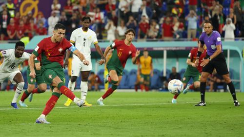 Moment istoric în fotbal: Cristiano Ronaldo a devenit primul jucător care a înscris la cinci Cupe Mondiale / Portugalia a învins Ghana cu 3-2, Ronaldo a marcat un gol din penalty