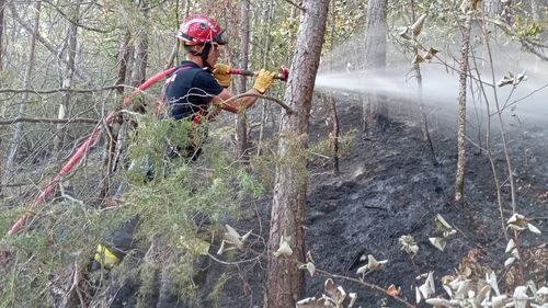 Pompierii români își continuă misiunea din Franţa și încearcă să limiteze incendiul din apropiere de Chanousse, anunță IGSU