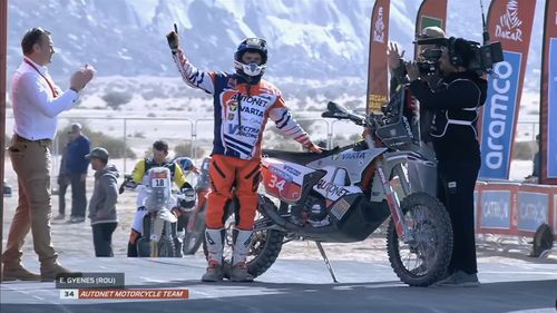 Emanuel Gyenes, locul 28 în prima etapă la moto de la Dakar. Ce locuri au ocupat echipajele Dacia Sandriders la clasa auto