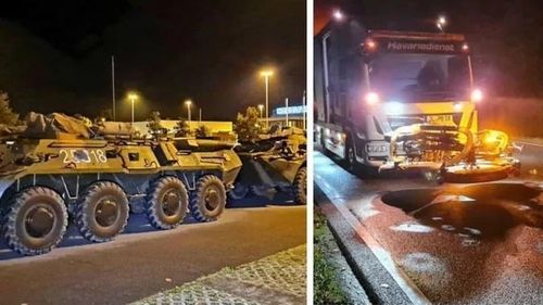 Mai multe blindate românești care participau la exercițiu NATO au fost oprite de poliția germană din cauza că murdăreau șoseaua / Cum explică incidentul Ministerul Apărării