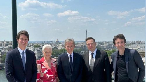 FOTO Cei mai bogați doi oameni din lume, Elon Musk și Bernard Arnault, au luat prânzul împreună la Paris/ Averile lor cumulate se ridică la 470 de miliarde de dolari