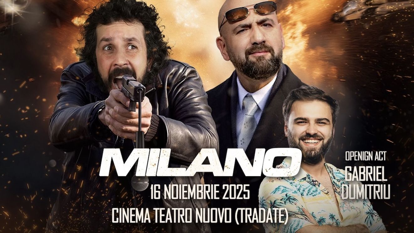 VIDEO Am fost la un stand-up românesc în Italia: ”Un barbone mi chiede due euro perché non mangia da due giorni...” / Fără Călin Georgescu și politică, dar cu avioane low-cost și copii lăsați acasă