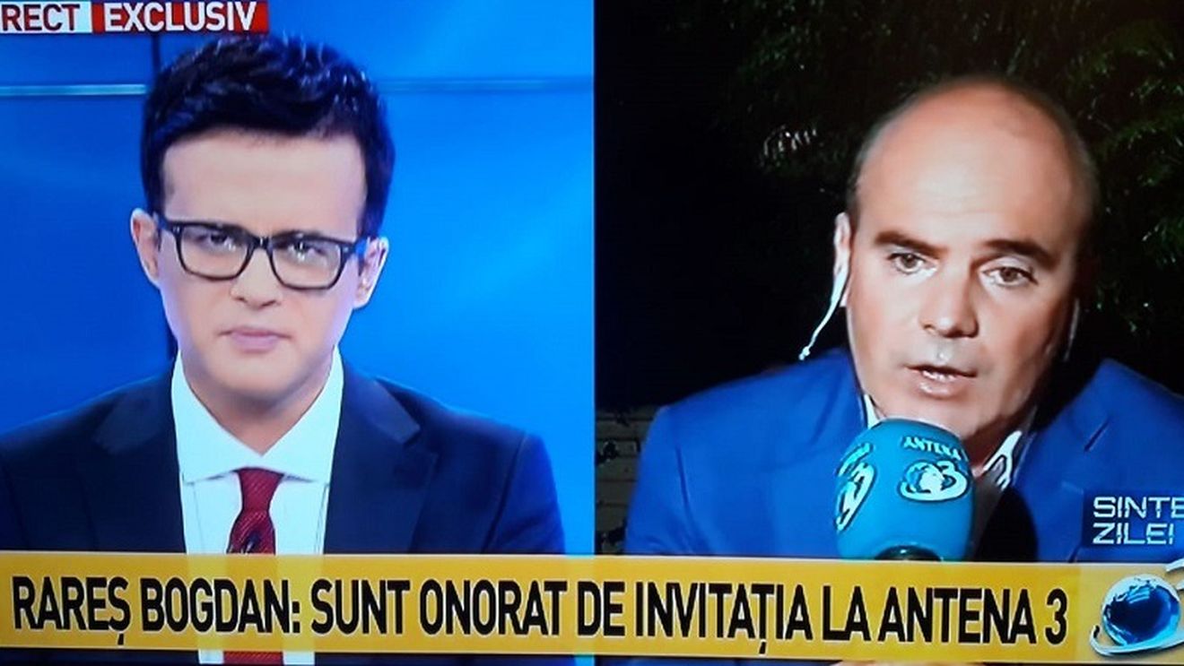 Rareș Bogdan la Antena 3: Rămân liderul PNL cu cea mai mare încredere / Cei care au votat au spus: scăpați-ne de ăștia! / Îi respect pe telespectatorii dvs.