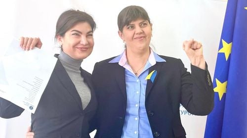 Laura Codruța Kovesi a fost în Ucraina: Parchetul European a încheiat un protocol de lucru cu Parchetul General de la Kiev/ Printre rezoluții se numără confiscarea averilor criminalilor de război