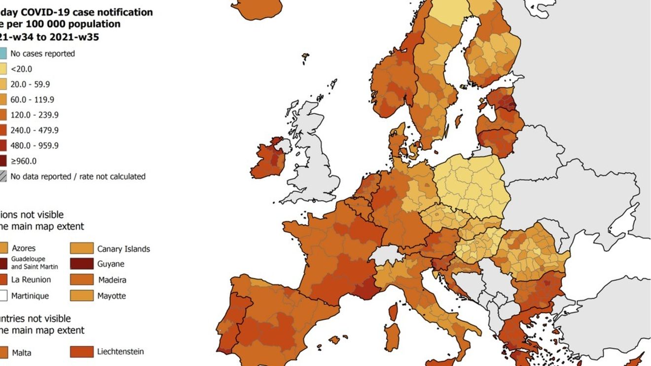 Centrul European pentru Controlul Bolilor (ECDC) prognozează o nouă dublare a ratei de infectare COVID în România, precum și a internărilor și deceselor până la finalul săptămânii viitoare / Creșterea cazurilor de la începutul lunii septembrie a depășit precedenta estimare
