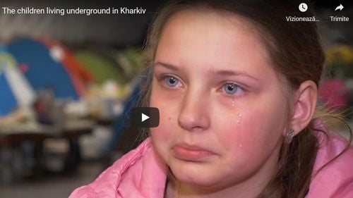 Războiul din Ucraina: Copiii care trăiesc, învață și cresc în metroul din Harkov (reportaj Sky News)