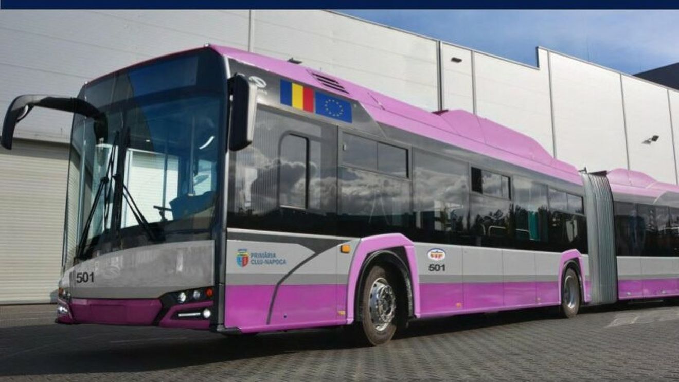 Cluj: Primarul Boc anunță că a semnat contractul de furnizare pentru 18 autobuze electrice articulate