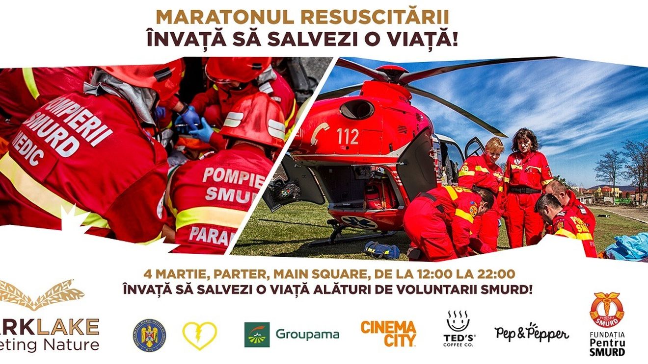 Maratonul resuscitării, sâmbătă, în București: În 30 de minute vei afla cum, cu mâinile goale, poți face diferența dintre viață și moarte