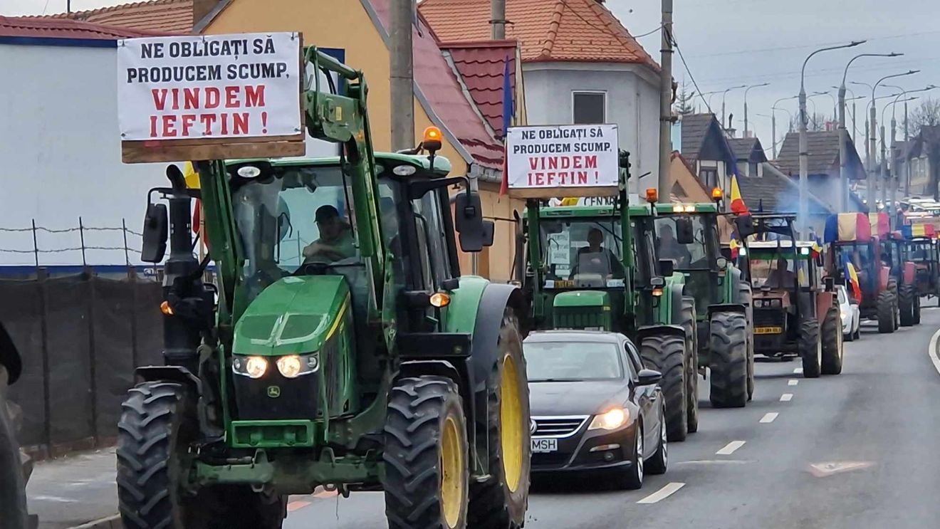 Fermierii timișoreni suspendă protestul / ”Așteptăm soluționarea revendicărilor noastre până la prima rectificare bugetară din luna martie”