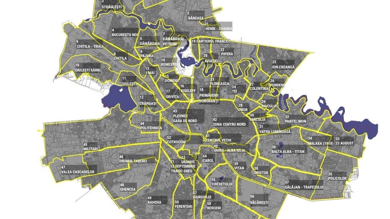 Care sunt cartierele din București în noul plan urbanistic general pus în dezbatere publică de Nicușor Dan / Nume de cartiere cu rezonanță comunistă păstrate în Capitală: IMGB, 23 august, Sălăjan / Șeful de proiect: ”Le-am grupat în funcție de problematici comune, împărțirea noastră nu a fost una tradițională”