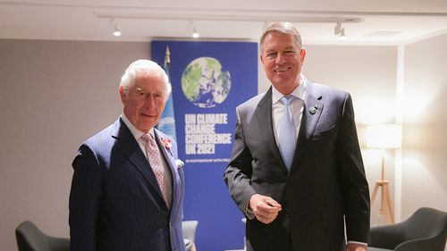 Klaus Iohannis s-a întâlnit cu Prințul Charles în marja summitului COP26 / Președintele a oferit asigurări că România „susține Declarația de la Glasgow privind pădurile și utilizarea terenurilor”