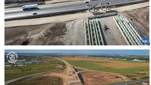 VIDEO Autostrada Bucureștiului : nicio grindă montată în 6 luni la nodul A0-A1 de pe lotul Aktor. Comparație iulie 2023-februarie 2024