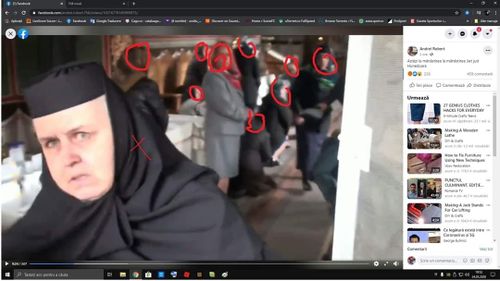 VIDEO Doi bărbați au făcut scandal la Mănăstirea Jieț, nemulțumiți că se desfășoară o slujbă religioasă. Ei au fost dați afară de enoriași. Ulterior s-au prezentat la Urgențe, reclamând că au fost agresați
