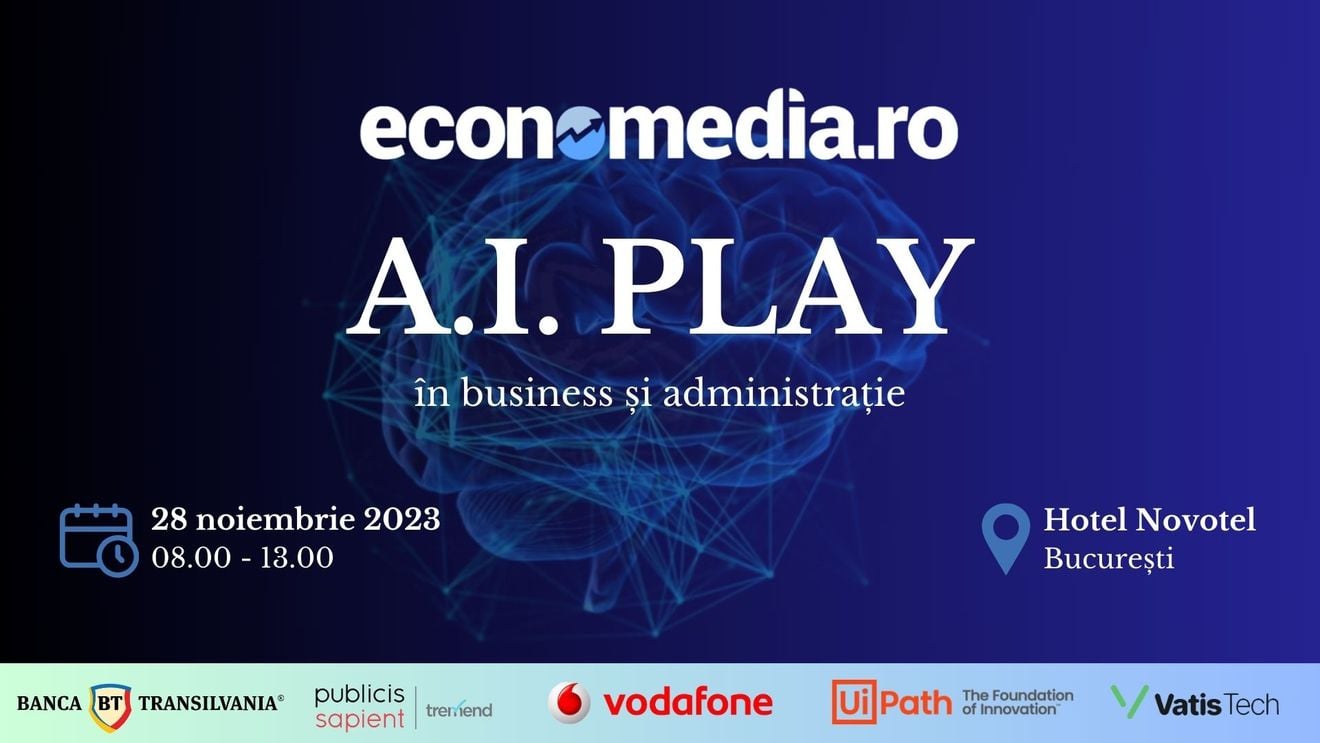 LIVE Conferința Economedia: A.I. PLAY în business și administrație