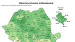 HARTĂ Rezultate Bacalaureat / Rata de promovare este de 74,8%, a doua cea mai mare din ultimii 15 ani / Cele mai slabe rezultate sunt în Ilfov, iar cele mai bune la Cluj
