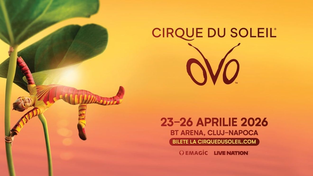 Un spectacol plin de culoare și energie, pentru toate vârstele OVO by Cirque du Soleil Vine la BT ARENA din Cluj-Napoca, în perioada 23–26 aprilie 2026