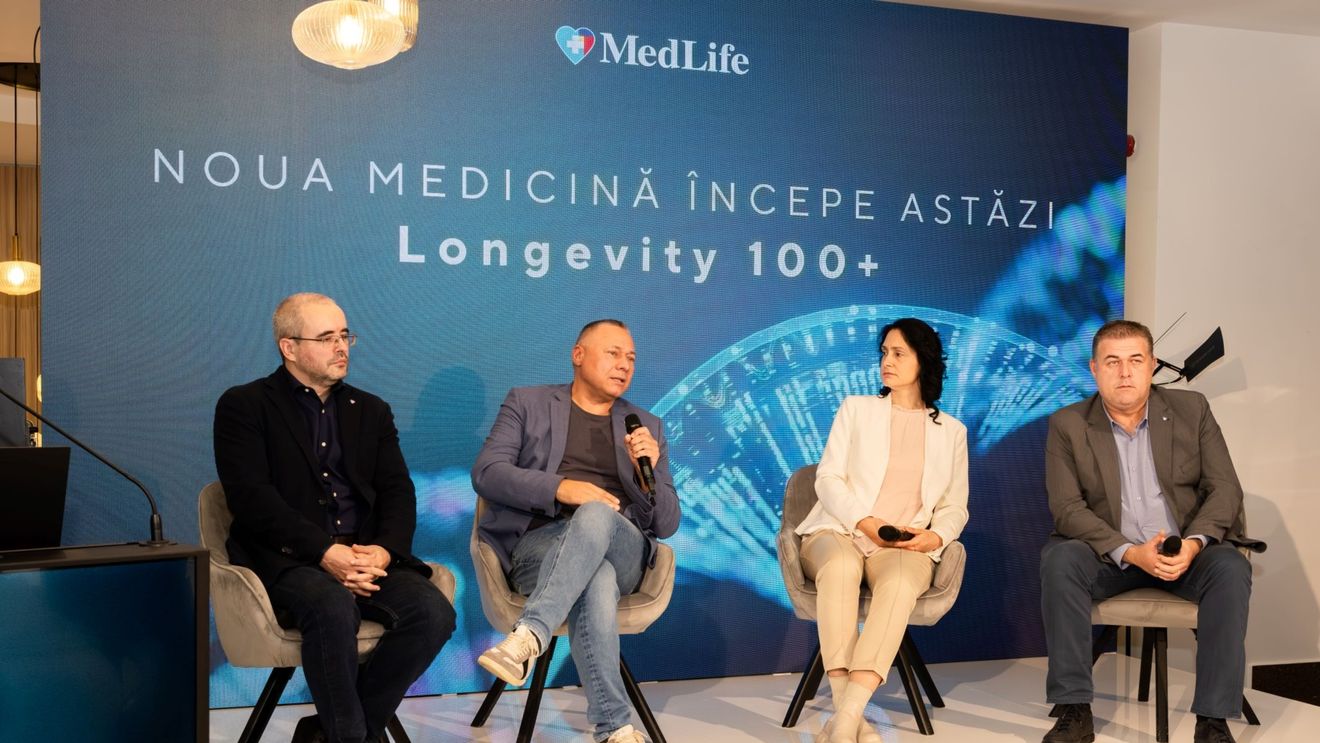 Test de longevitate 100 (ani) + pentru 4.000 de persoane din companii din România și multinaționale, ce urmărește predispoziția la boli cronice / Inițiativă de testare genetică gratuită la nivel național a clinicii MedLife / Din 2026, testul va fi disponibil în clinici