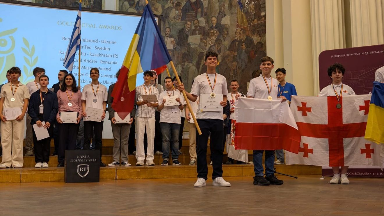 România, medalie de aur și șapte medalii de argint la prima ediție a Olimpiadei Europene de Inteligență Artificială, desfășurată la Cluj Napoca