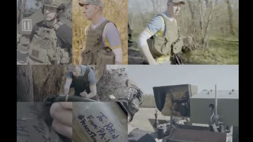 Membru al Congresului american, vizită pe frontul din Ucraina / A scris un mesaj pe un obuz: Profunda mea onoare să îi transmit astăzi un mesaj foarte personal lui Vladimir Putin