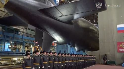 VIDEO Rusia lansează un nou submarin nuclear echipat cu racheta hipersonică Zircon