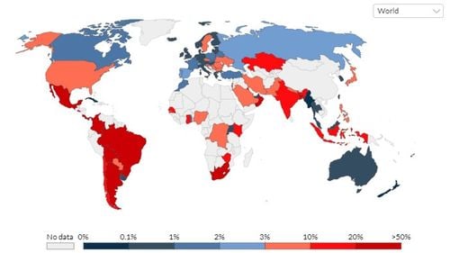 România, printre statele cu cea mai mare rată de pozitivare din Europa/ Brazilia are cei mai mulți bolnavi COVID-19 din lume raportat la numărul de teste zilnice