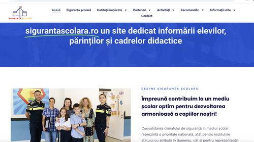 Inspectoratul General al Poliției Române, campanie pentru creşterea gradului de siguranţă în mediul şcolar / Sigurantascolara.ro prezintă informaţii şi recomandări ale instituţiilor responsabile pentru crearea unui climat de siguranţă şcolară optim