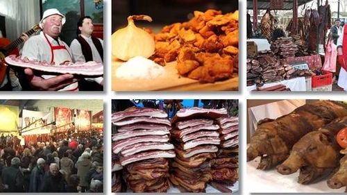 ”Slaninijada”, primul festival al anului. Producători de slănină din Banat se întrec în  sonc, purceluși la rotisor, tobă și cârnați