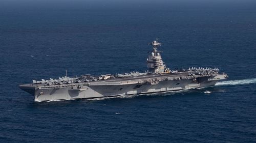 Trump critică iarăși cel mai nou portavion american, USS Gerald R. Ford. El a numit „catapultele electrice” de pe navă „defecte” și vrea revenirea la sistemul cu aburi