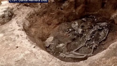 Rămăşiţele unei femei care ar fi aparţinut civilizaţiei Caral, descoperite în Peru