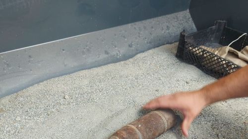 Proiectil exploziv de calibrul 76 de milimetri, ridicat din curtea Spitalului de Psihiatrie din Sibiu