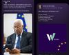 Comisia Europeană şi responsabilii instituţiilor UE şi-au făcut cont pe reţeaua socială W, „alternativa europeană” la X