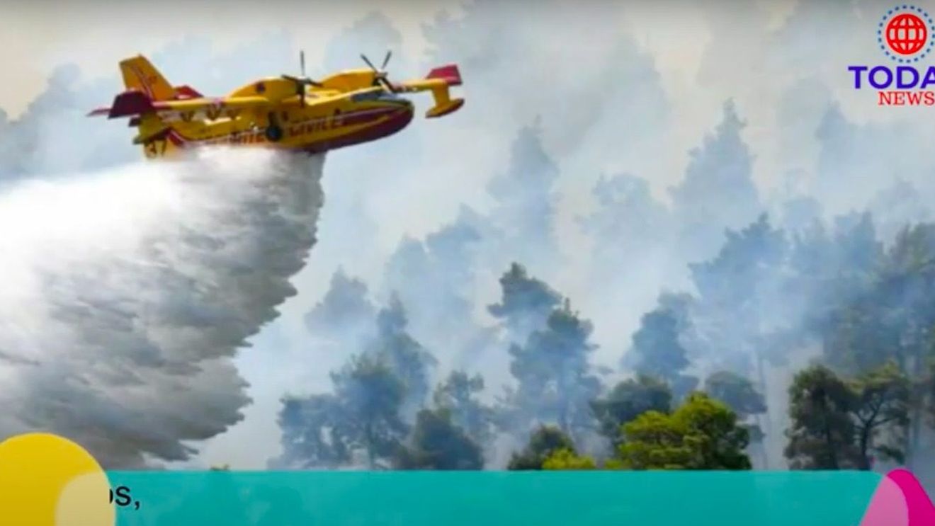 Grecia: Un avion pentru stingerea incendiilor s-a prăbușit în timpul unei operațiuni în Zakynthos. Pilotul a supraviețuit