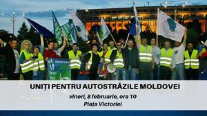 Moldova vrea autostradă: Vineri, protest la guvern organizat de patru asociații care luptă pentru infrastructura care să lege Moldova de restul țării