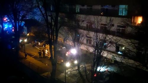 VIDEO Imagini cu flăcările care au cuprins Spitalul Matei Balș