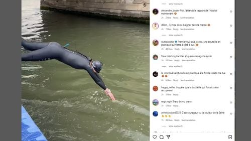 Ministrul sportului din Franța a înotat în Sena pentru a convinge că apa respectă normele
