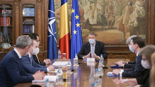 Iohannis, ședință de lucru pe PNRR cu Florin Cîțu, Ludovic Orban, Dan Barna, Kelemen Hunor și Cristian Ghinea