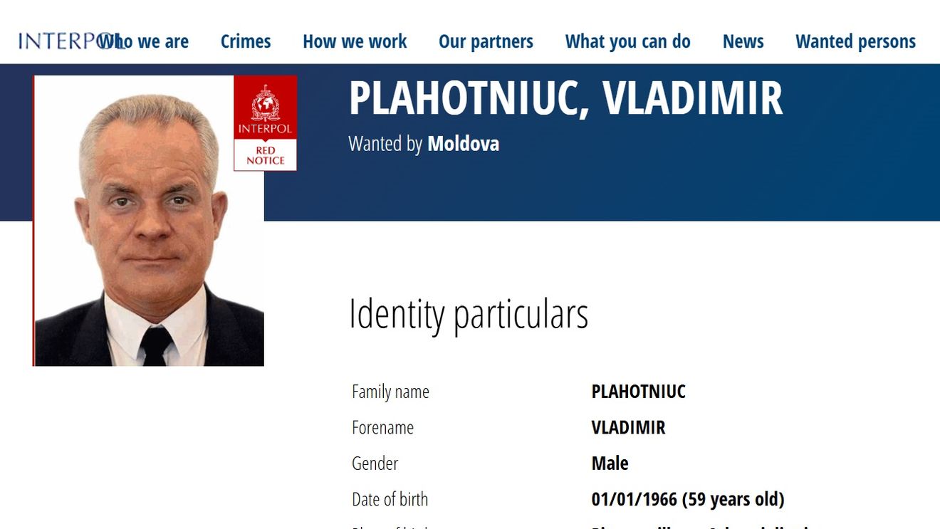Oligarhul fugar Vladimir Plahotniuc, pe lista Interpol a persoanelor căutate internațional, cu alertă roșie