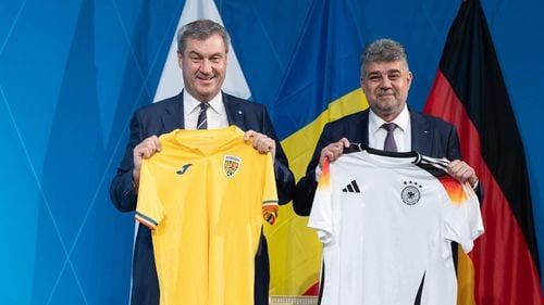 Marcel Ciolacu l-a invitat pe premierul Bavariei să viziteze Castelul lui Dracula: Indiferent de cât de mult usturoi o să mâncăm, să nu mergem într-o noapte cu lună plină / Premierul Bavariei: Cred că e suficient dacă mâncăm înainte mici