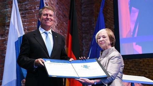 Președintele Klaus Iohannis, premiat în Germania