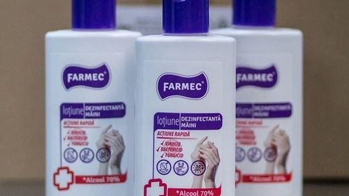 Farmec Cluj a început producția de dezinfectanți, după ce a primit avizele de la Institutul Cantacuzino, la o lună de la trimiterea mostrelor