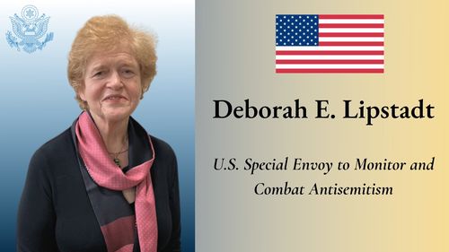 Antisemitismul nu este adesea luat în serios până când nu devine mortal - Deborah Lipstadt, trimis special al SUA pentru Monitorizarea și Combaterea Antisemitismului