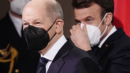 Olaf Scholz și Emmanuel Macron merg luni la Moscova pentru a discuta cu Vladimir Putin despre garanțiile de securitate cerute de Rusia