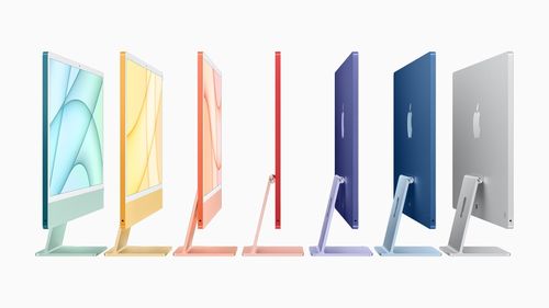 VIDEO Apple a lansat cele mai rapide computere iMac slim, în șapte culori. Plus AirTaguri pentru găsirea obiectelor pierdute şi un serviciu de podcast cu abonament