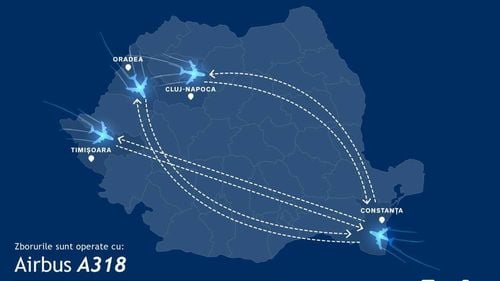 Zboruri directe către Constanța cu plecare din Cluj-Napoca, Timișoara și Oradea, operate de Tarom începând cu luna iulie