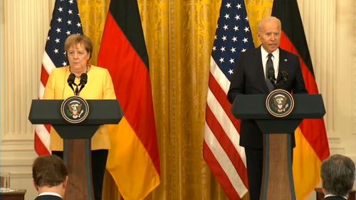 VIDEO Joe Biden, în conferință comună cu Angela Merkel: Nu trebuie să lăsăm Rusia să utilizeze energia ca o armă pentru a-i constrânge sau ameninţa pe vecinii săi