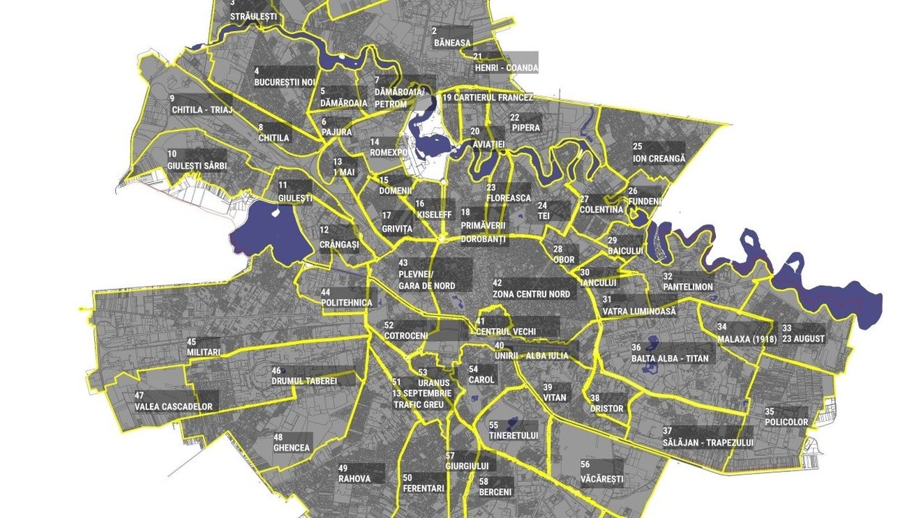 Care sunt cartierele din București în noul plan urbanistic general pus în dezbatere publică de Nicușor Dan / Nume de cartiere cu rezonanță comunistă păstrate în Capitală: IMGB, 23 august, Sălăjan / Șeful de proiect: ”Le-am grupat în funcție de problematici comune, împărțirea noastră nu a fost una tradițională”